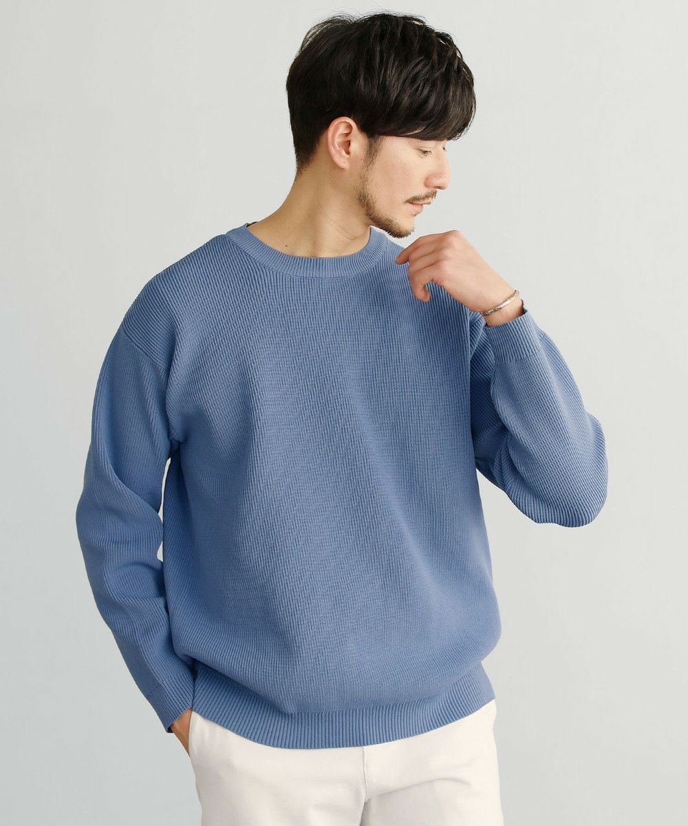 カジュアル THE CASUAL SPU 4WAYストレッチウォッシャブルニット (ブルーグレー) ブルーグレー