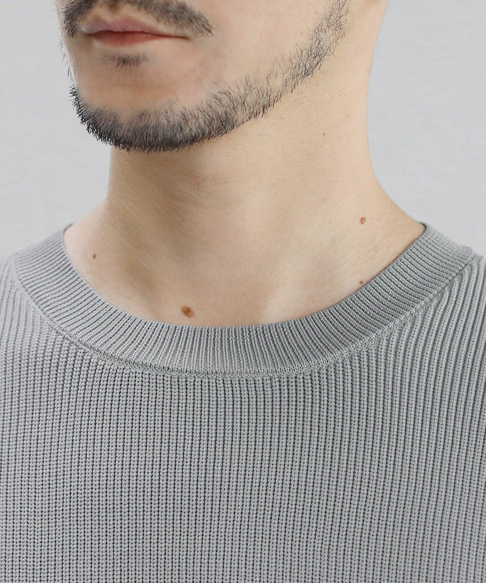 カジュアル THE CASUAL SPU 4WAYストレッチウォッシャブルニット (ブルーグレー) ブルーグレー