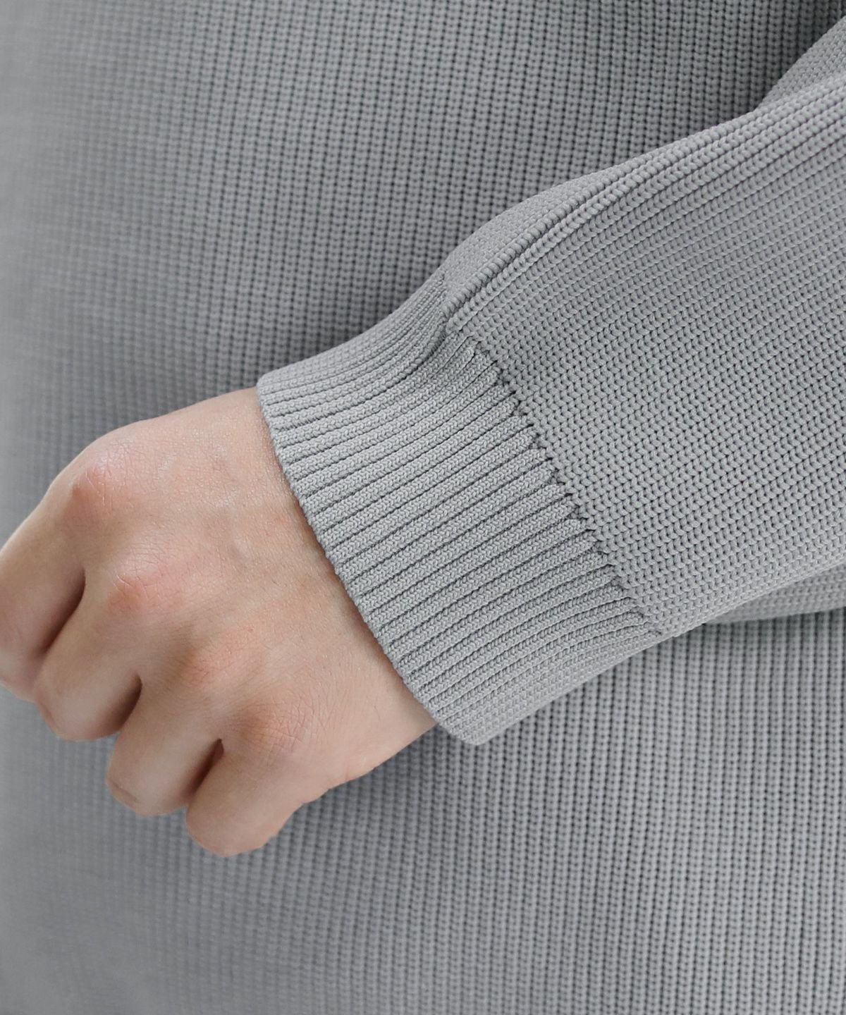 カジュアル THE CASUAL SPU 4WAYストレッチウォッシャブルニット (ブルーグレー) ブルーグレー