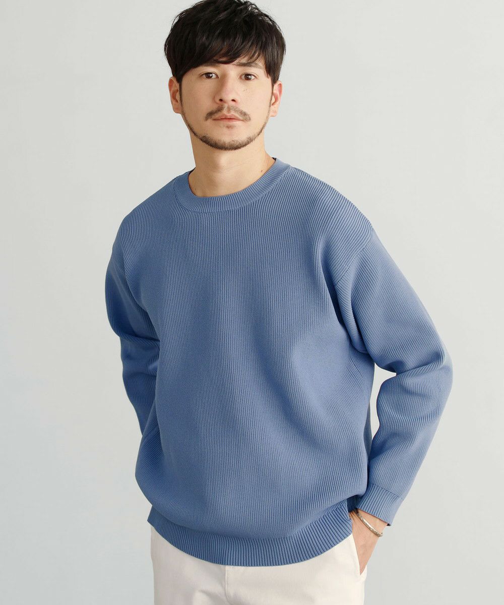 カジュアル THE CASUAL SPU 4WAYストレッチウォッシャブルニット (ブルーグレー) ブルーグレー