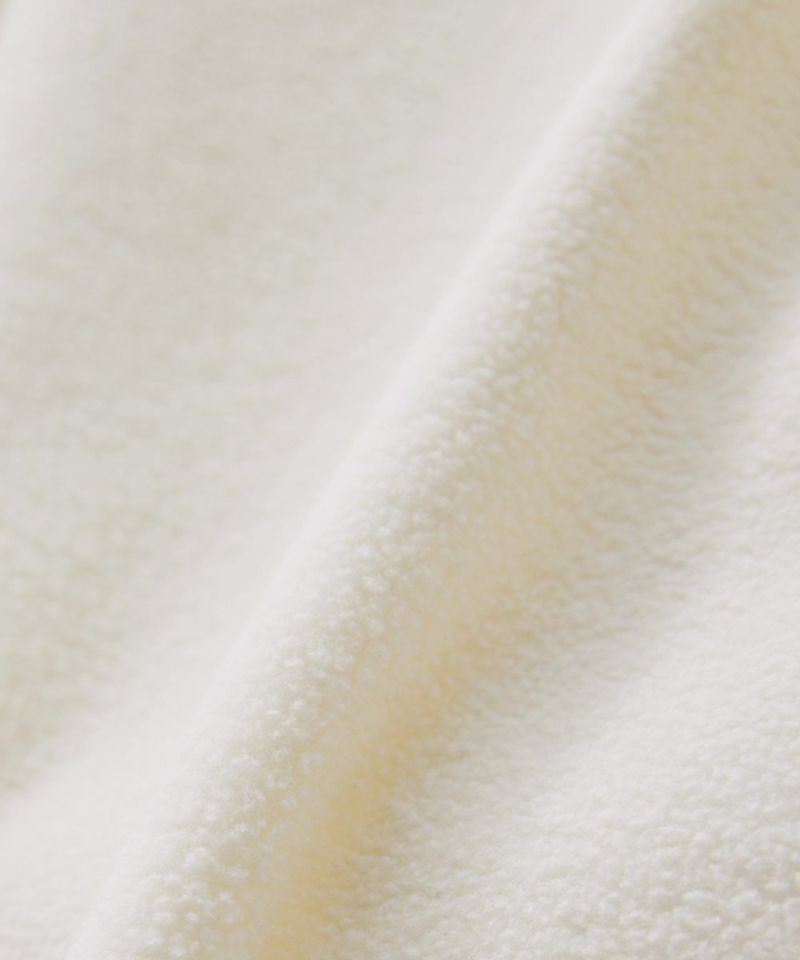 Casual THE CASUAL Oversized Half-Zip Fleece Pullover Color Block Billiard Logo One-Point Embroidery Side Line Track Jacket