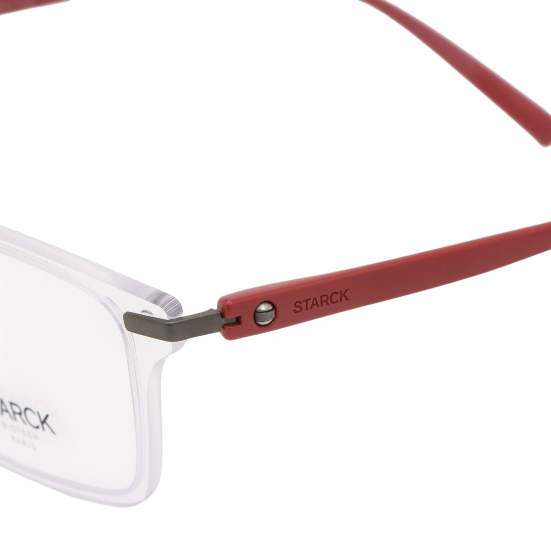 スタルクアイズ STARCK EYES メガネ 眼鏡 アイウェア レディース メンズ (クリア/レッド) クリア/レッド