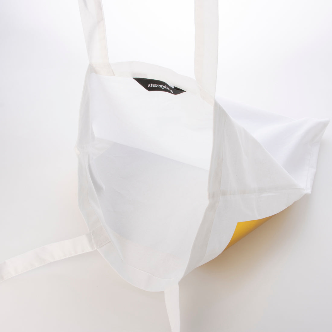 スタースタイリング STARSTYLING 01-E BIG SQUARE TOTE BAG-WHITE (WHITE / GOLDMIRROR) WHITE / GOLDMIRROR