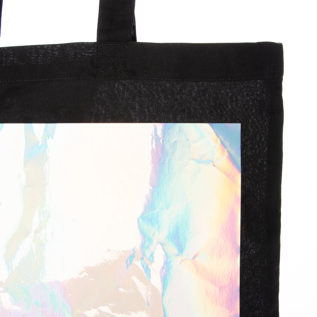 スタースタイリング STARSTYLING 01-E BIG SQUARE TOTE BAG-BACK (BLACK / HOLO) BLACK / HOLO