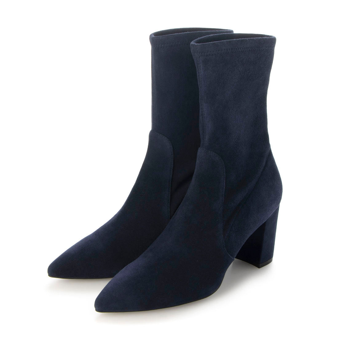 Stuart Weitzman スチュアートワイツマン レディース 女性用 シューズ 靴 ブーツ アンクル ショートブーツ Yuliana 60 Chelsea Bootie - Black STUART WEITZMAN⁄スチュアートワイツマン』スエード切替ストレッチ