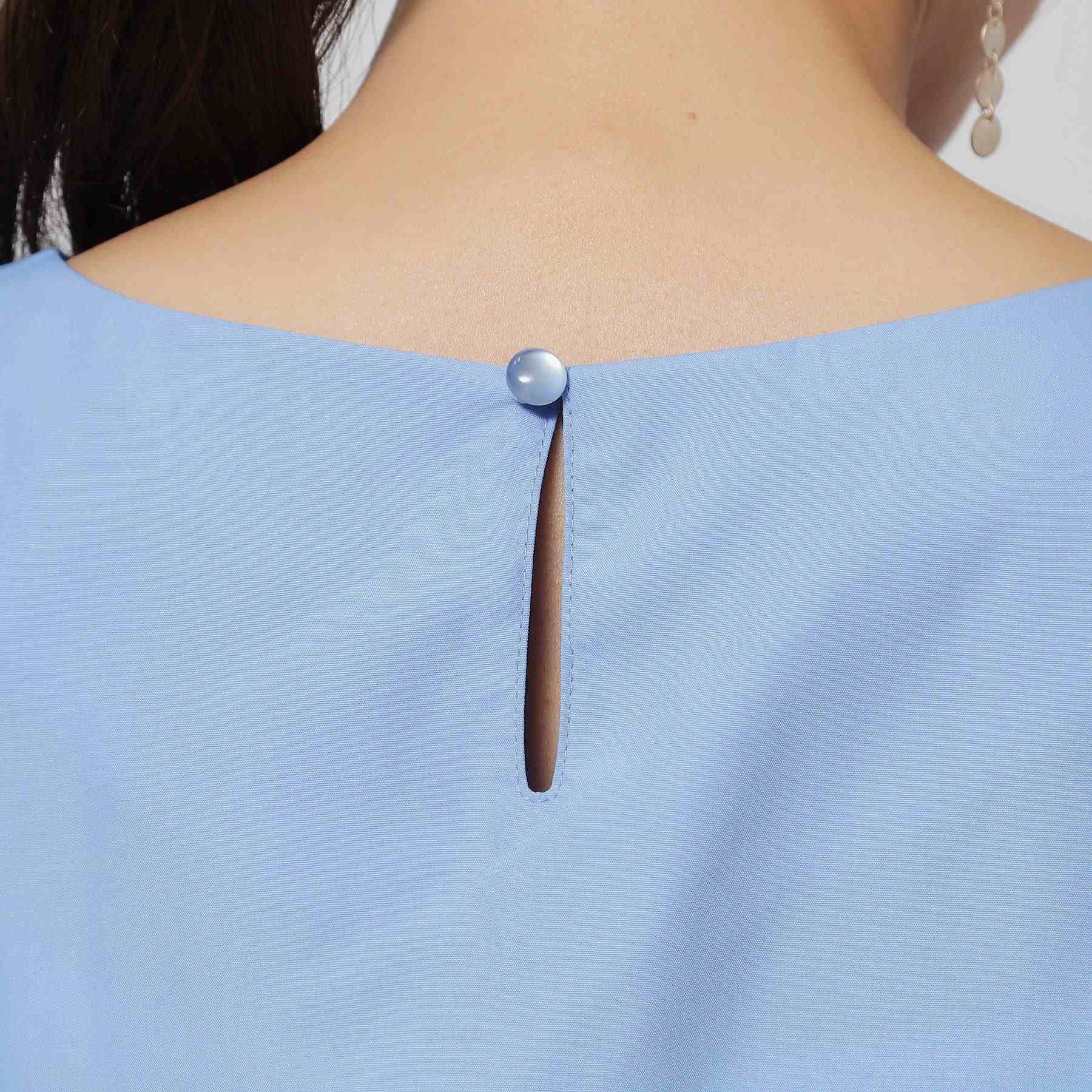 スーナウーナ SunaUna 【ハンドクラフト/フラワーモチーフ】パフスリーブブラウス (ピンク(071)) ピンク(071)