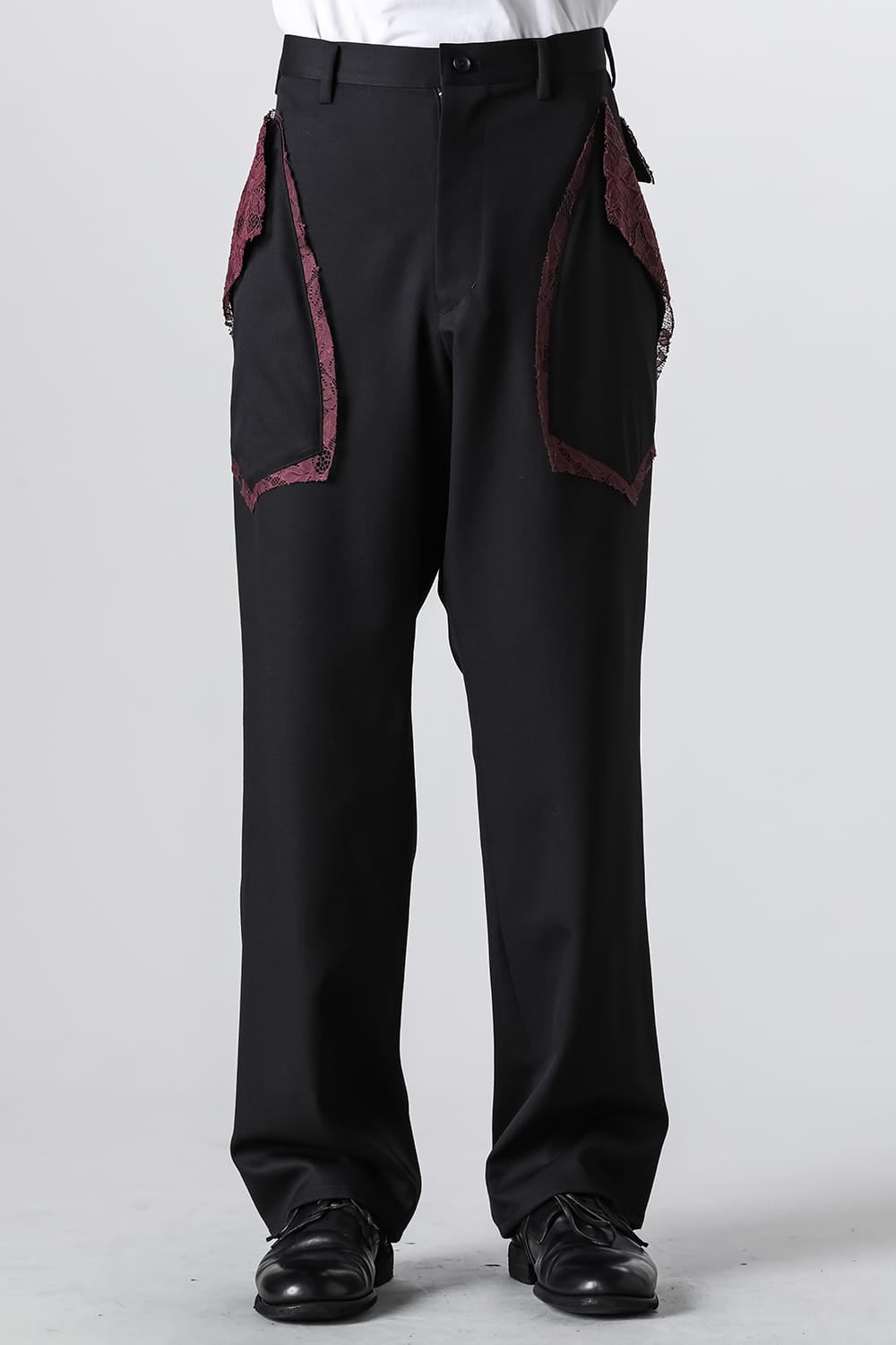 サルバム sulvam Gavadine Lace Straight Pants