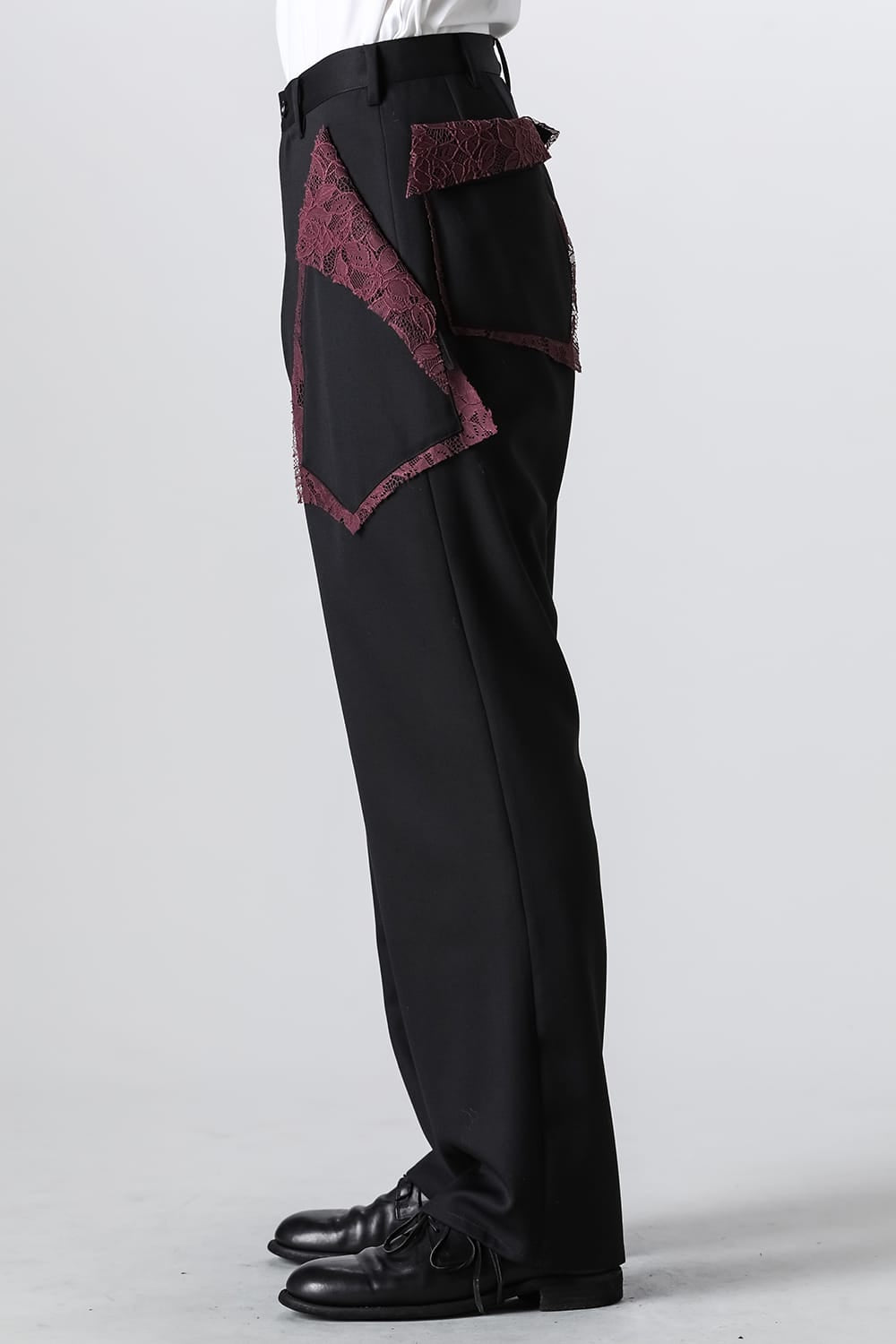 サルバム sulvam Gavadine Lace Straight Pants