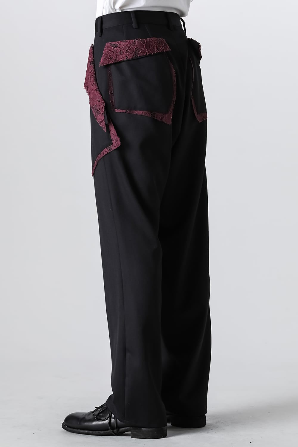 サルバム sulvam Gavadine Lace Straight Pants