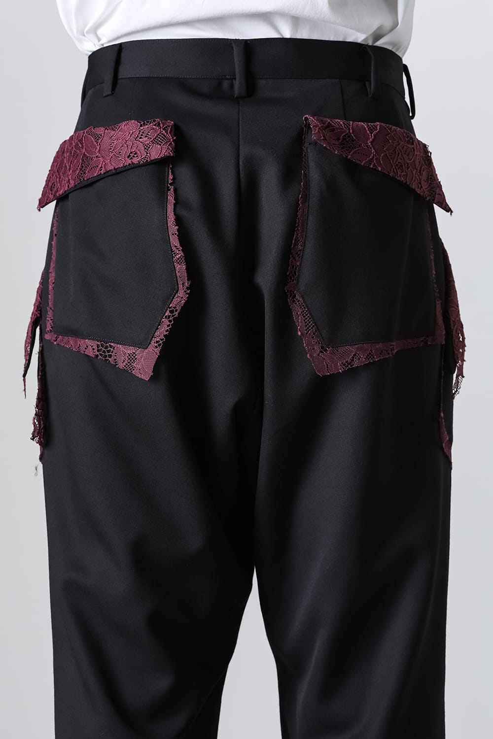 サルバム sulvam Gavadine Lace Straight Pants