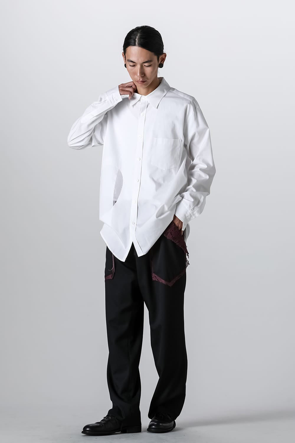 サルバム sulvam Gavadine Lace Straight Pants