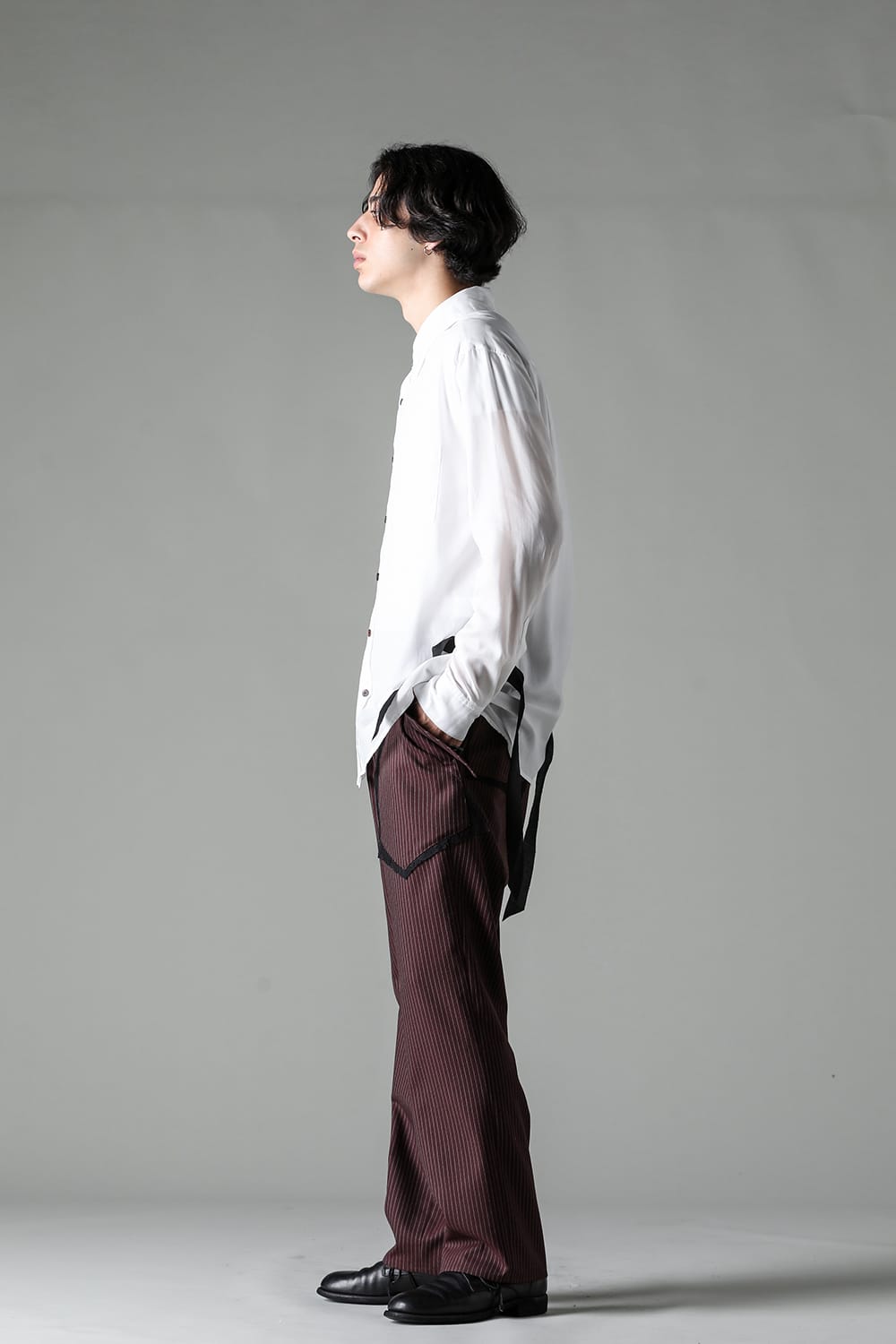 サルバム sulvam Stripe Lace Straight Pants