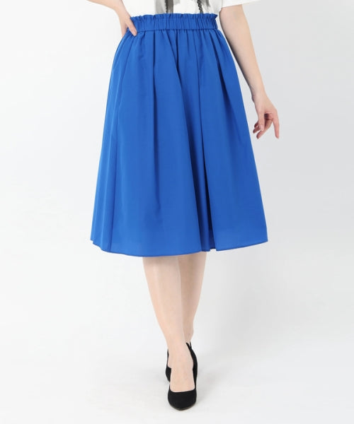 ユニバーバルミューズ UNIVERVAL MUSE ギャザータックフレアスカート (オフホワイト) オフホワイト