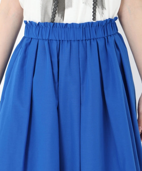 ユニバーバルミューズ UNIVERVAL MUSE ギャザータックフレアスカート (オフホワイト) オフホワイト