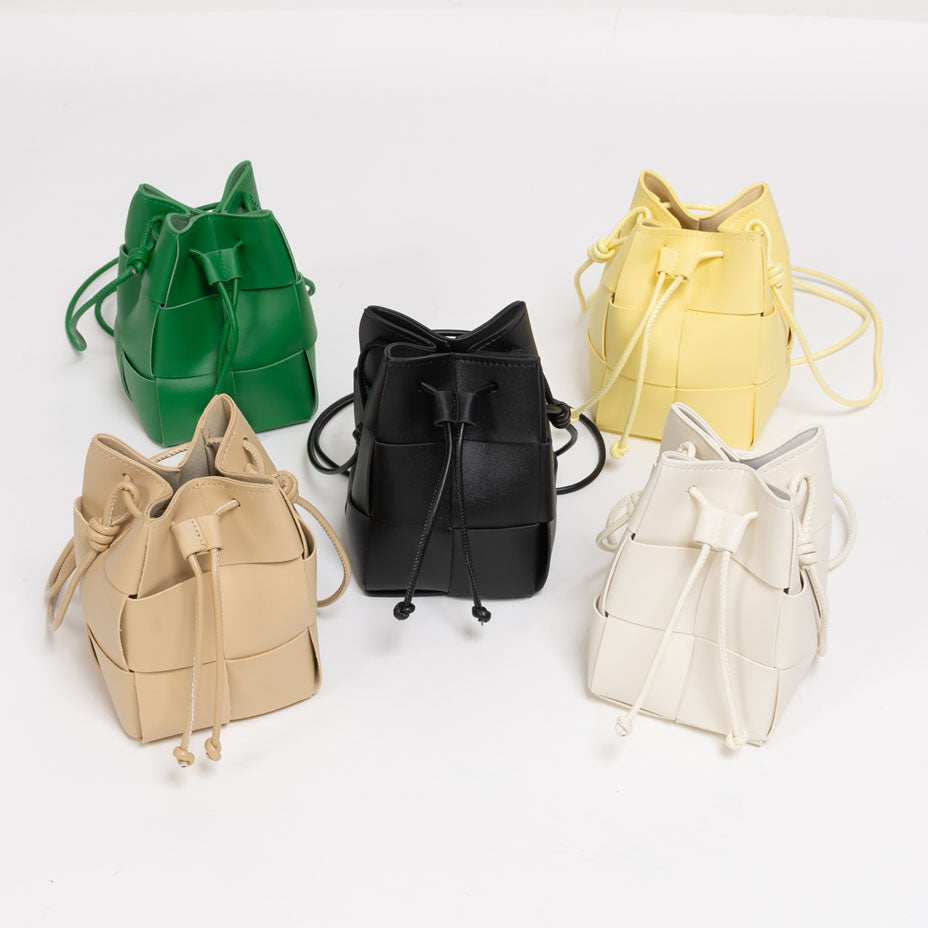 シュベック SVEC 巾着 ミニバッグ / イントレ ショルダーバッグ (グリーン) グリーン