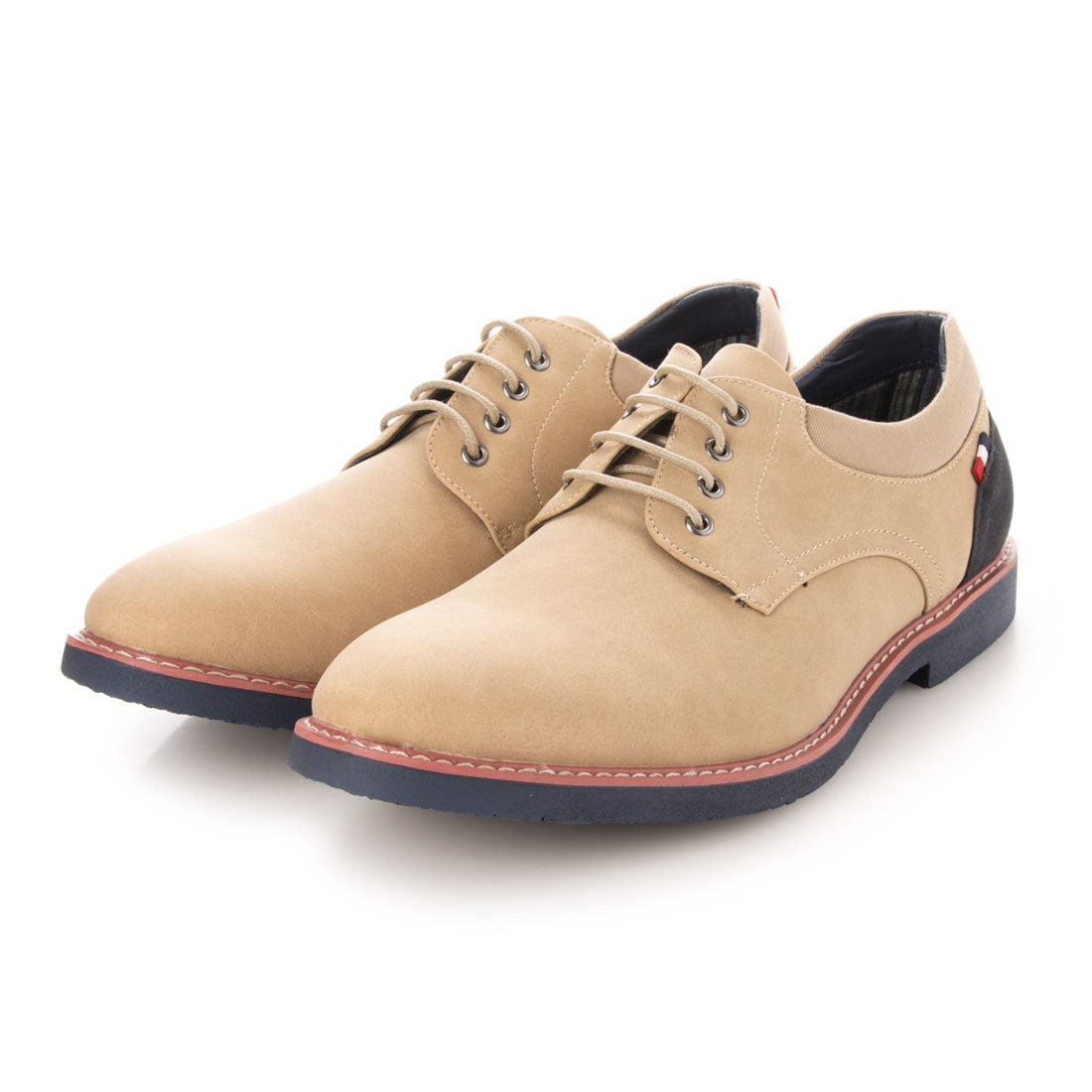 シュベック SVEC カラーソールオックスフォードシューズ,ベージュ