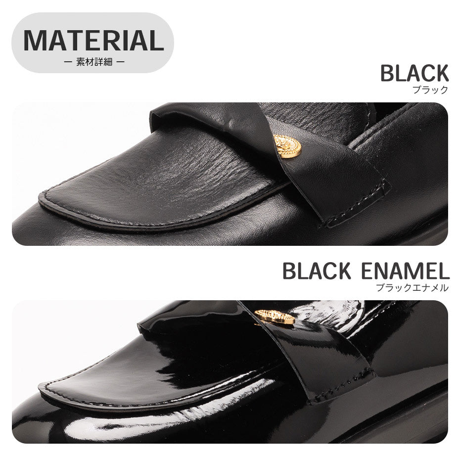 Svec Gold Accent Heel Loafer
