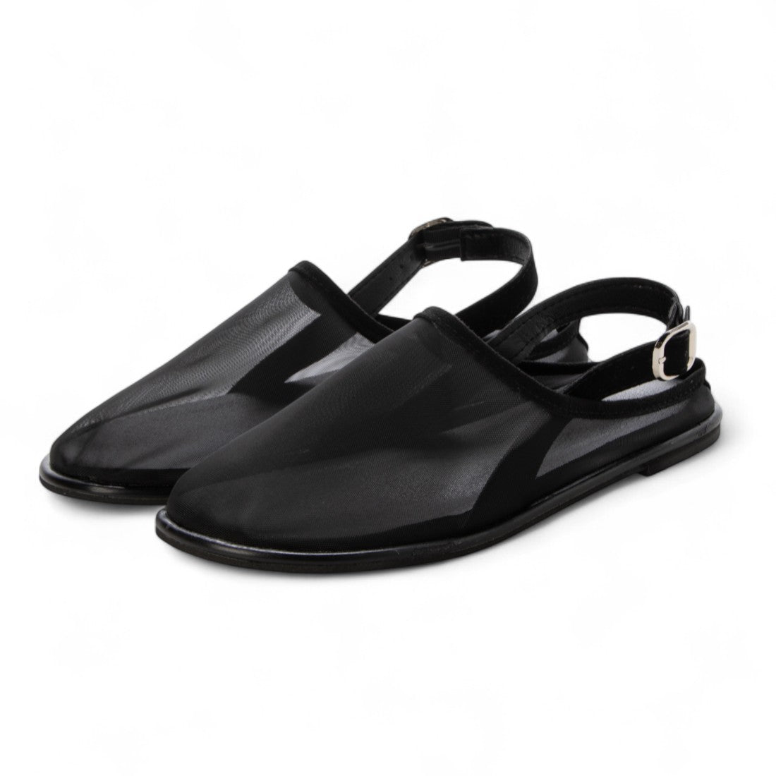 シュベック SVEC メッシュ ミュールサンダル (ブラック) ブラック