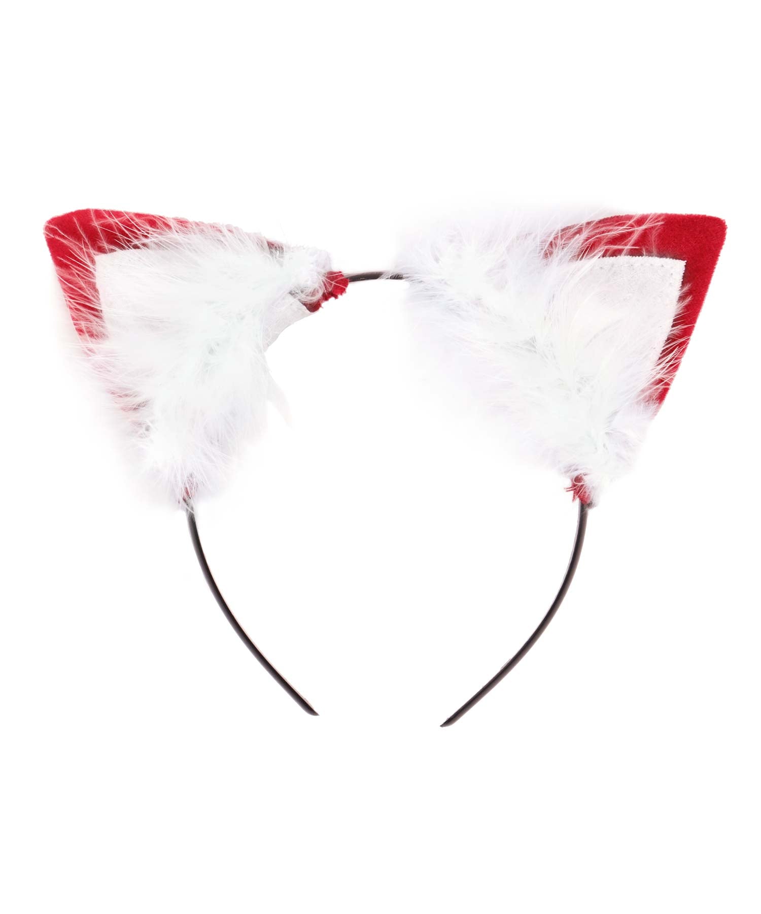 ティカ Tika ふわふわファー付きバックスピンドルビスチェセパレート2段フレアスカート猫アニマルサンタコスプレ サンタコス 4点set【返品不可商品】(レッド) レッド