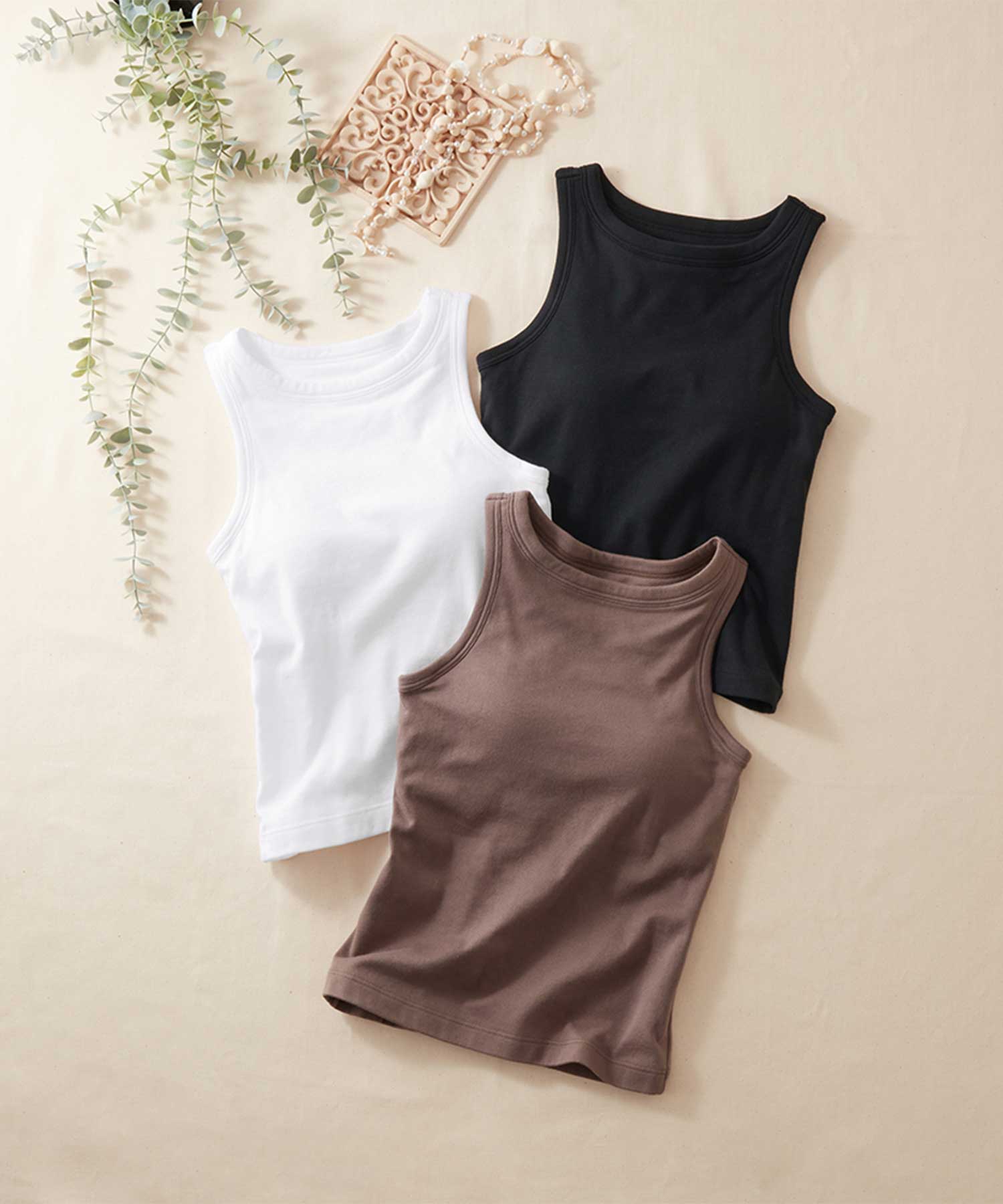 トゥシェ Tuche 7DAYS LOOKS パッド付きアメリカンスリーブ