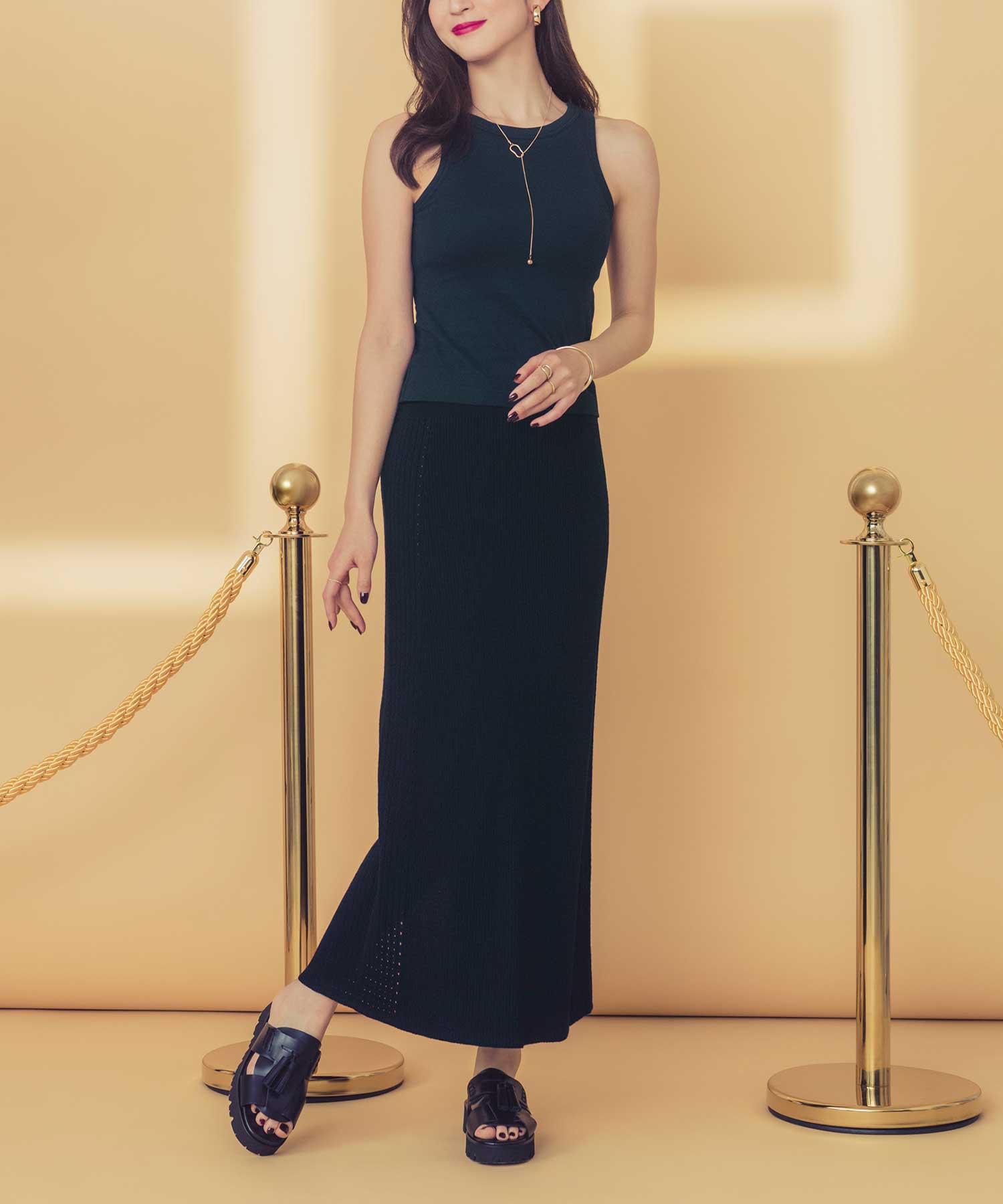 トゥシェ Tuche 7DAYS LOOKS パッド付きアメリカンスリーブ