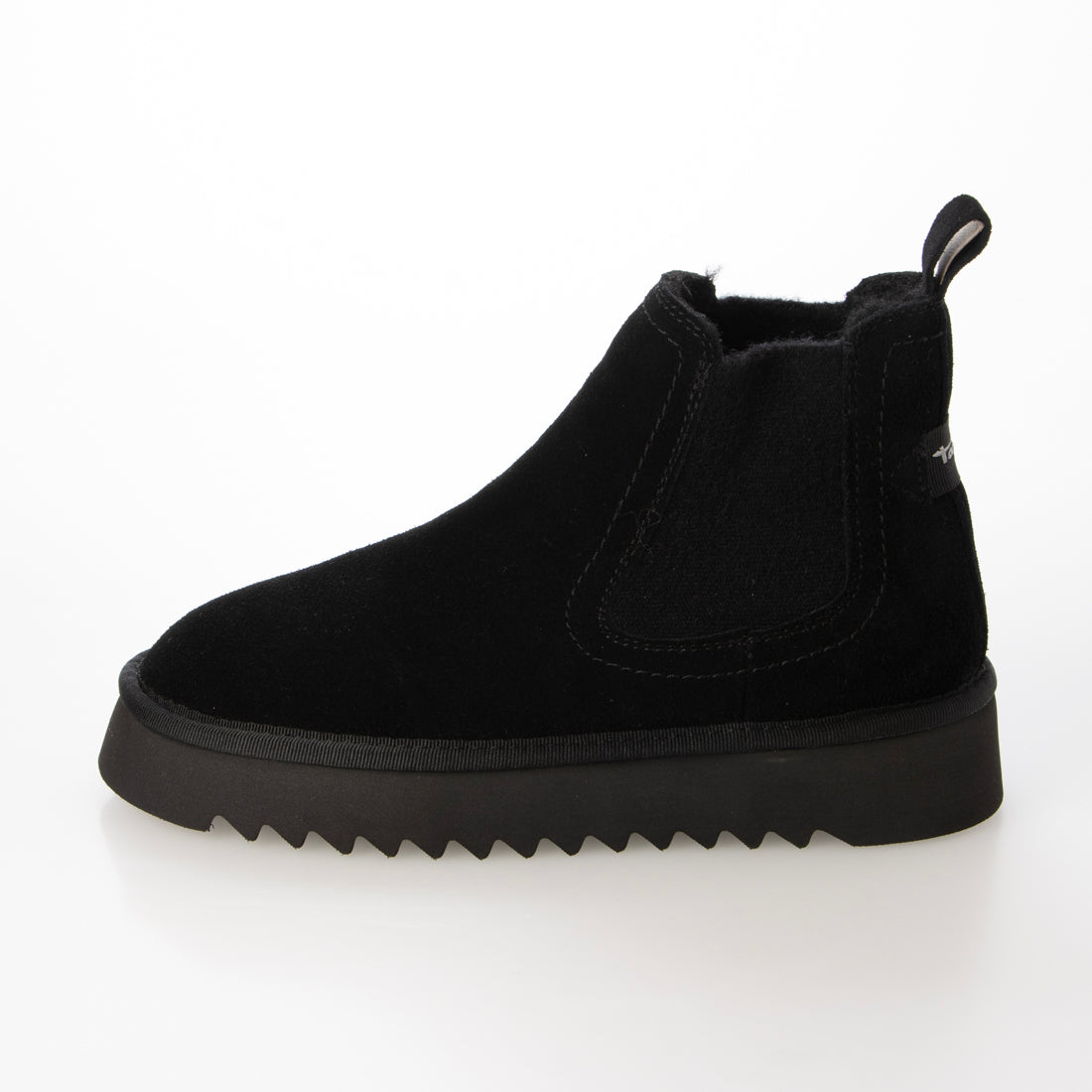 タマリス Tamaris ウォームライニングショートブーツ (ブラックスウェード) ブラックスウェード