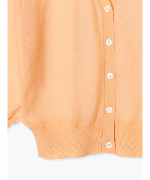 テチチ Te chichi 袖ボリュームシアーVネックカーディガン (オフホワイト) オフホワイト