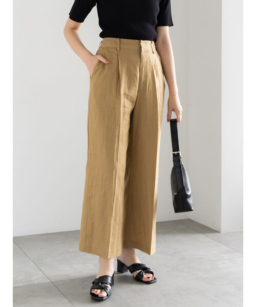 テチチ Te chichi プリントアソートレーヨンリネンパンツ《2025summer catalog item》 (ベージュ) ベージュ