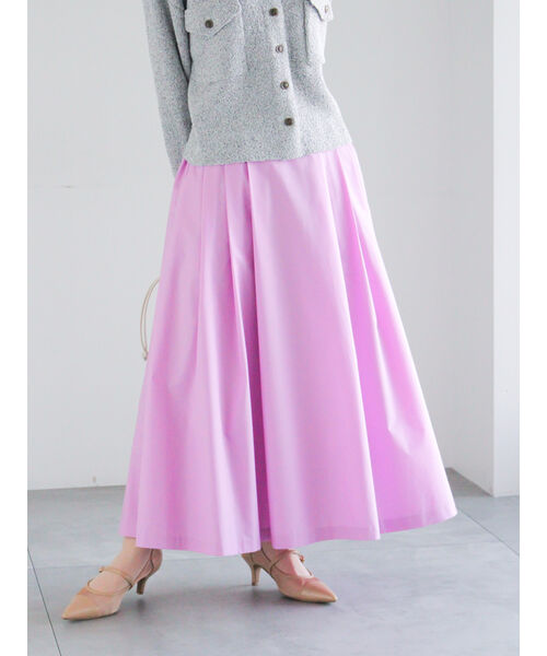 テチチ Te chichi タイプライタータックフレアスカート (ピンク) ピンク