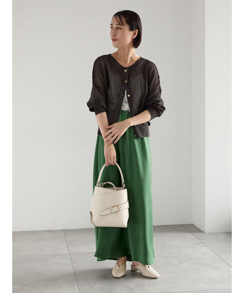 テチチ Te chichi ペーパータッチヤーン2wayメッシュニット (レッド) レッド