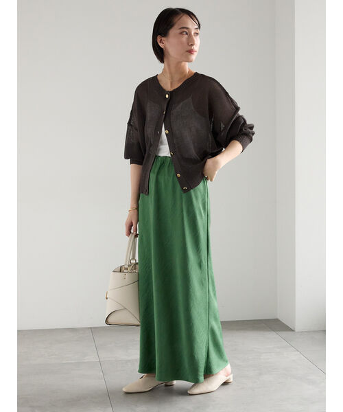 テチチ Te chichi ペーパータッチヤーン2wayメッシュニット (レッド) レッド