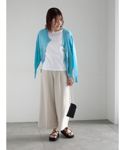 テチチ Te chichi ペーパータッチヤーン2wayメッシュニット (レッド) レッド