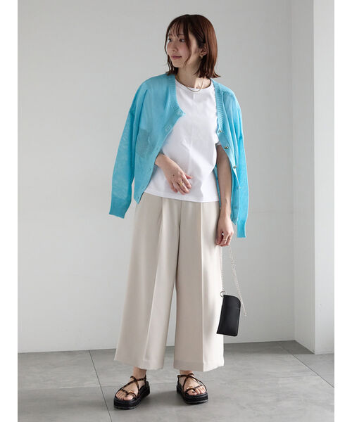 テチチ Te chichi ペーパータッチヤーン2wayメッシュニット (レッド) レッド