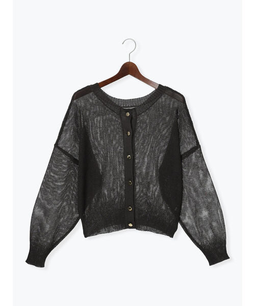 テチチ Te chichi ペーパータッチヤーン2wayメッシュニット (レッド) レッド