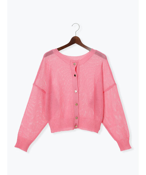 テチチ Te chichi ペーパータッチヤーン2wayメッシュニット (レッド) レッド