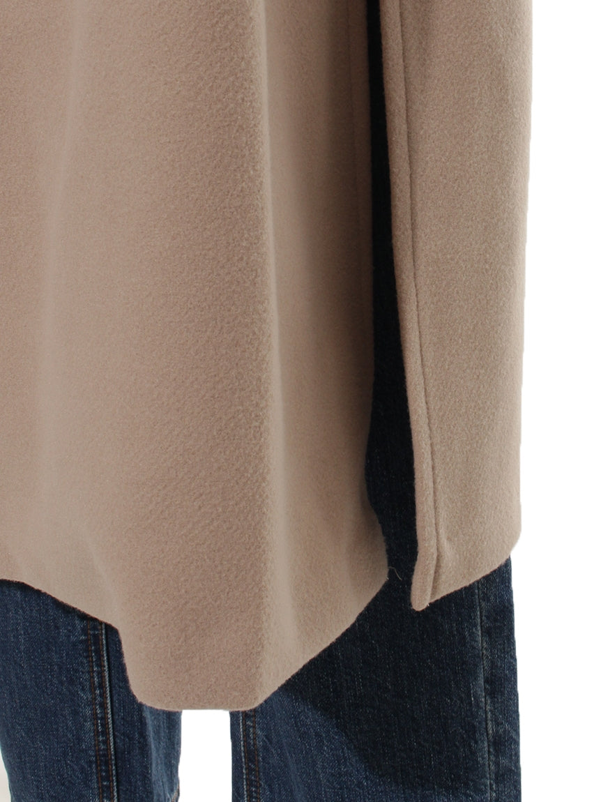 テチチ Te chichi ダブルフェイスオープンカラーコート (キャメル) キャメル