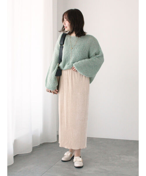 テチチ テラス Te chichi TERRASSE モヘヤライクシアーラメニット