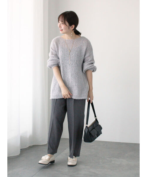 テチチ テラス Te chichi TERRASSE モヘヤライクシアーラメニット