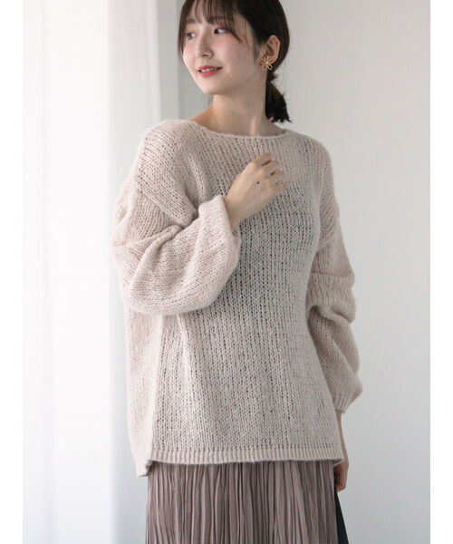 テチチ テラス Te chichi TERRASSE モヘヤライクシアーラメニット