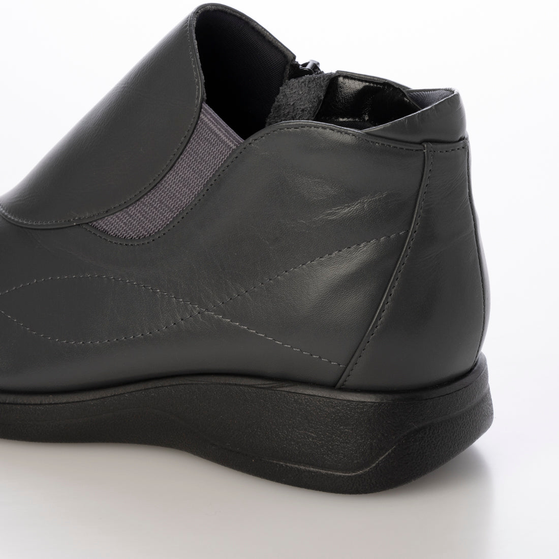 タビラク たびらく 牛革5E軽量サイドステッチブーツ (グレー) グレー