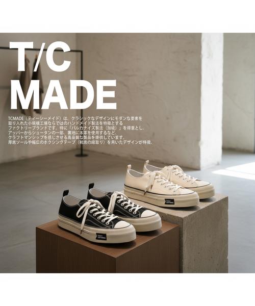 ティーシーメイド T/C MADE T/C MADE スニーカー TM005 ローカット キャンバス (ホワイト) ホワイト