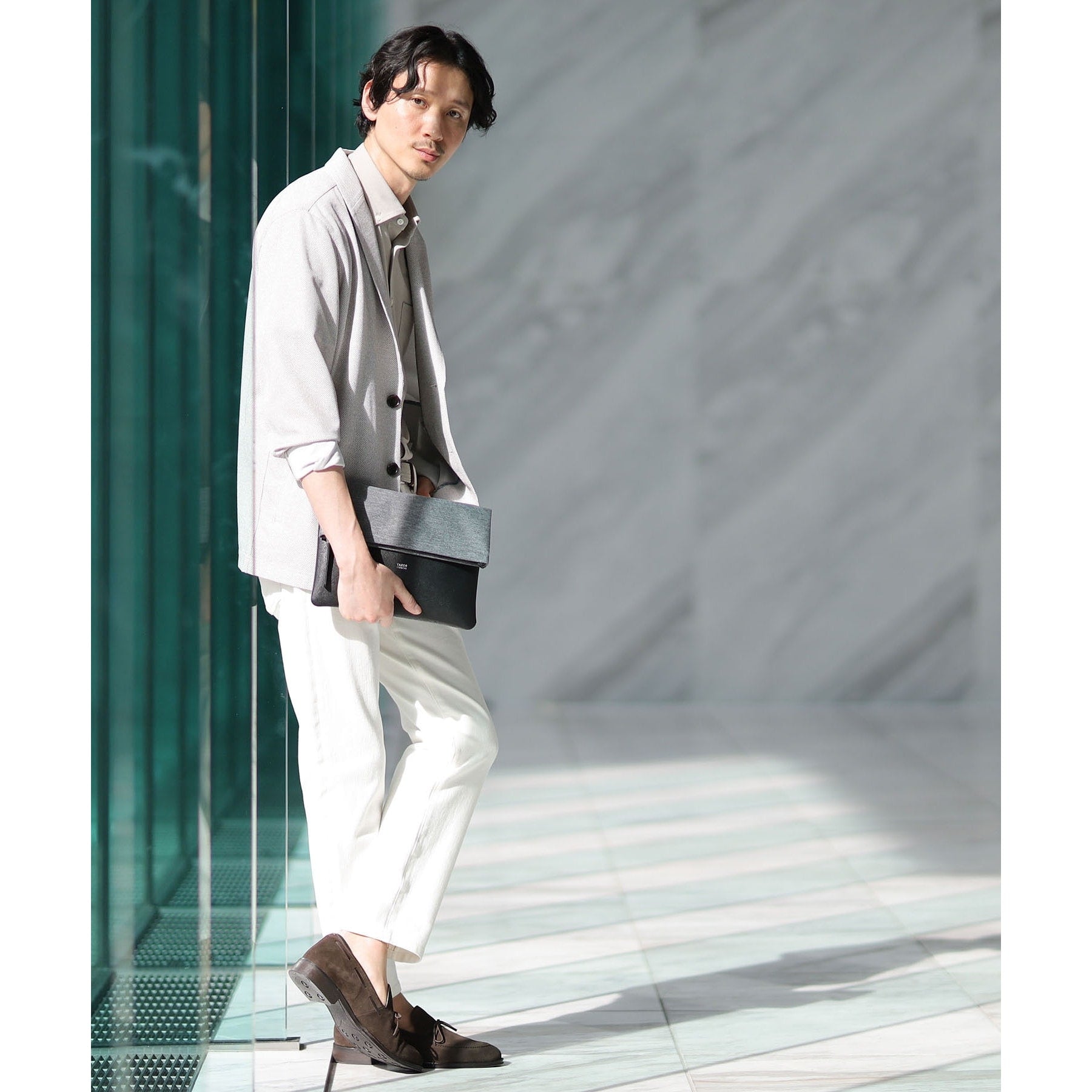 タケオキクチ TAKEO KIKUCHI 【2WAY】ショルダー クラッチバッグ (ブラウン(044)) ブラウン(044)