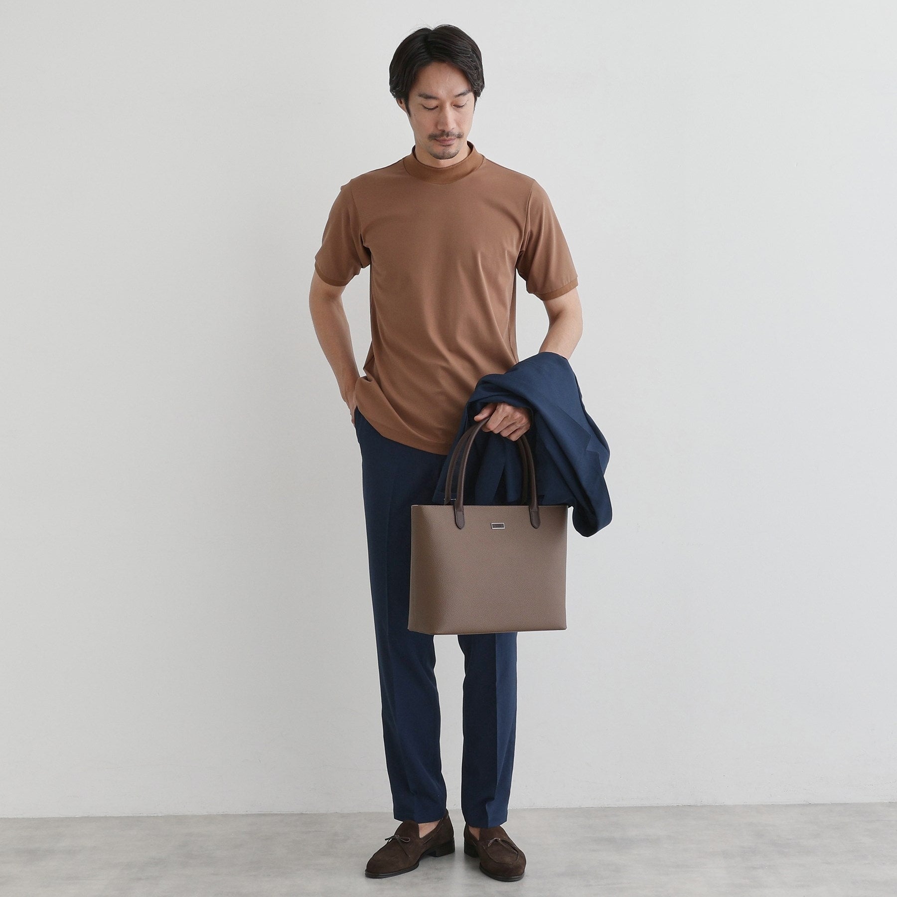 タケオキクチ TAKEO KIKUCHI マイクロファイバートートS (ブラウン(044)) ブラウン(044)