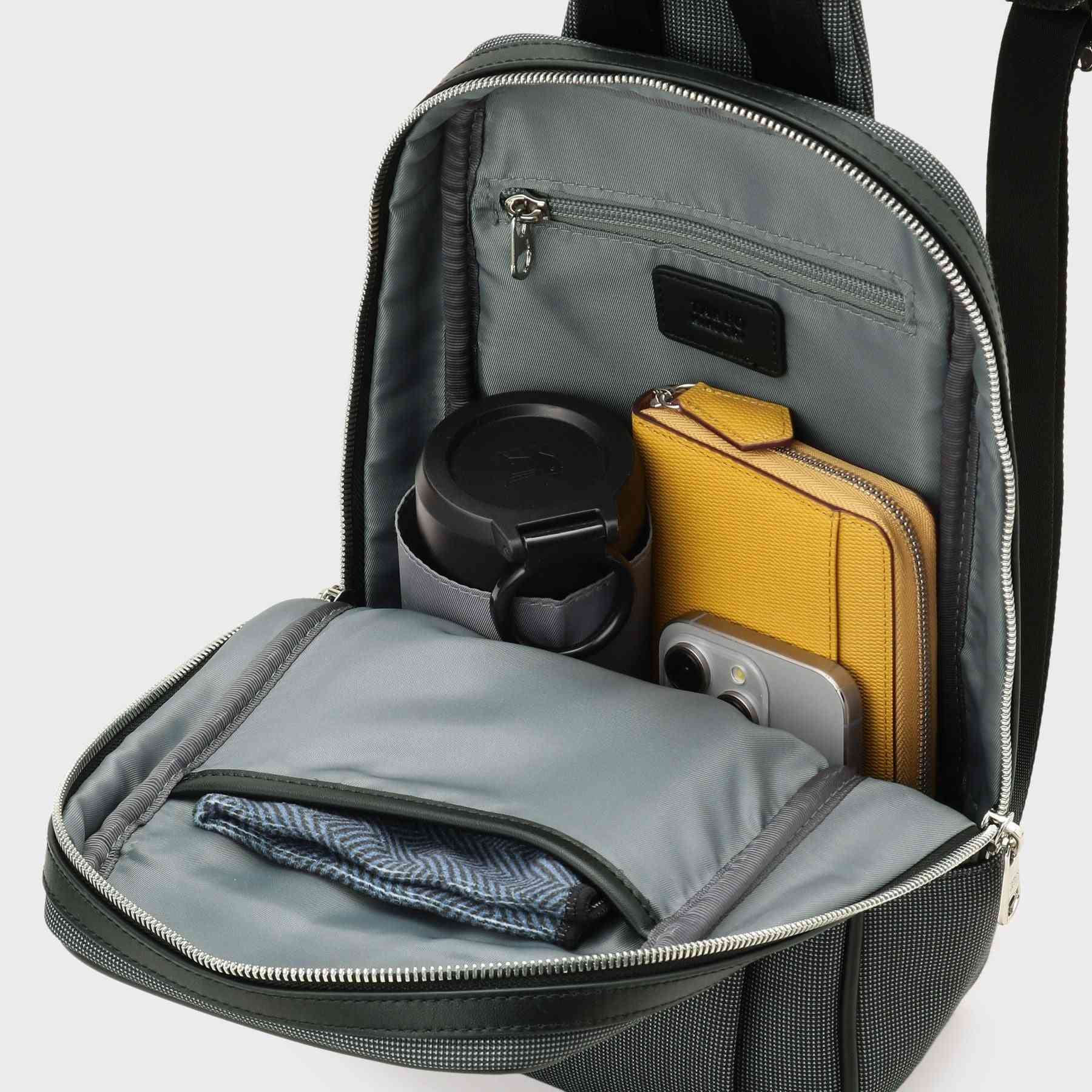 タケオキクチ TAKEO KIKUCHI メランジピンヘッドワンショルダー (チャコールグレー(014)) チャコールグレー(014)