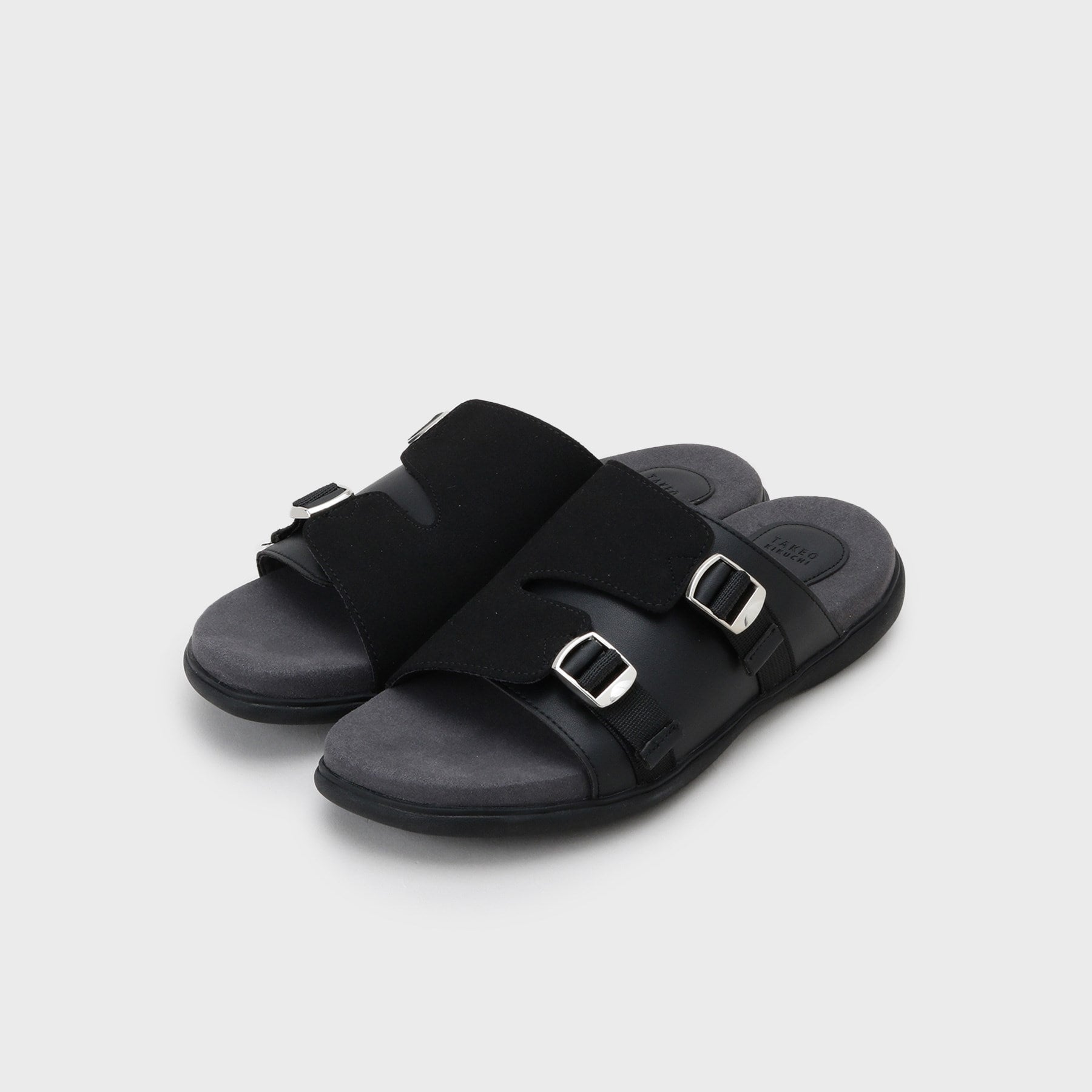 タケオキクチ TAKEO KIKUCHI コンビスライドサンダル (ブラック(019)) ブラック(019)