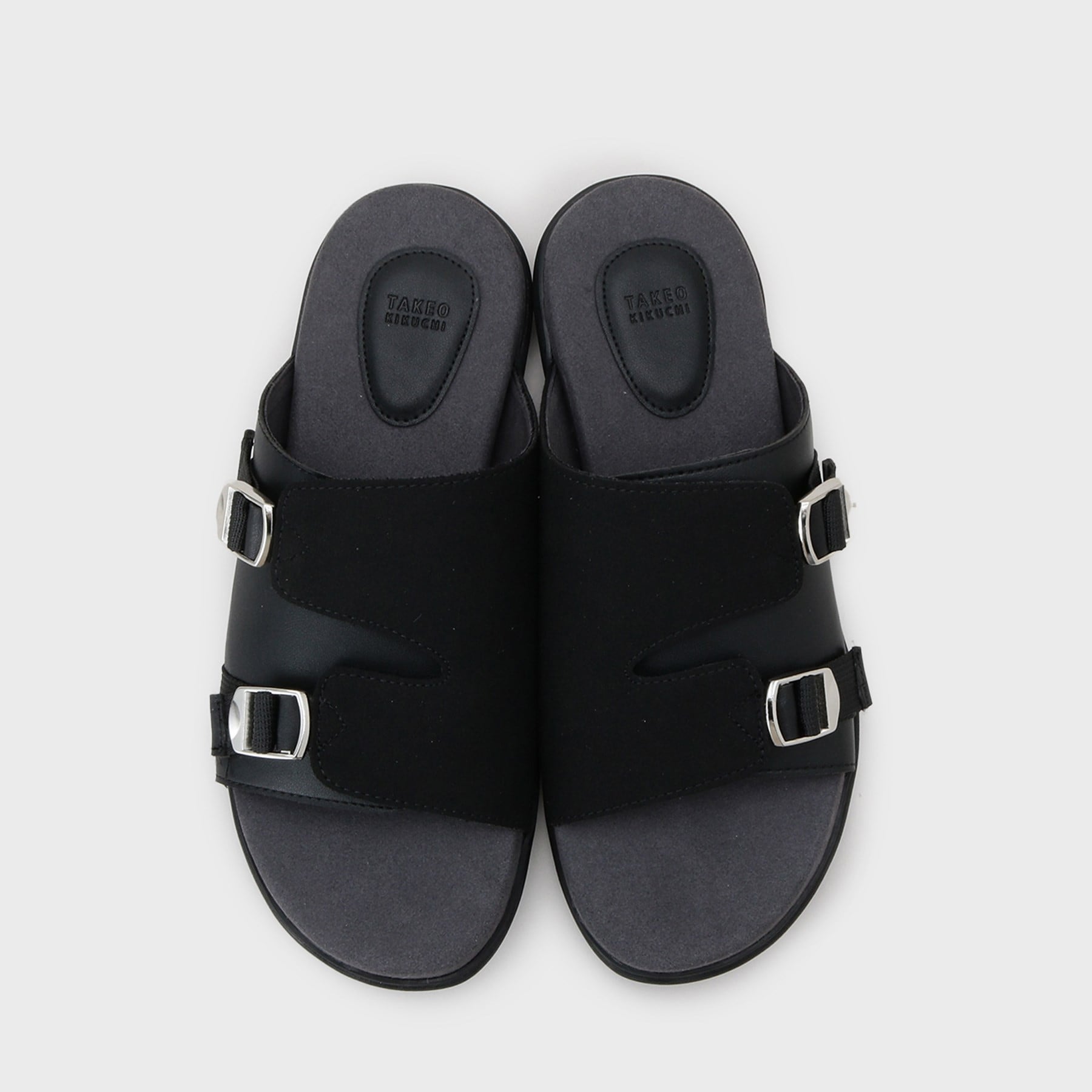 タケオキクチ TAKEO KIKUCHI コンビスライドサンダル (ブラック(019)) ブラック(019)