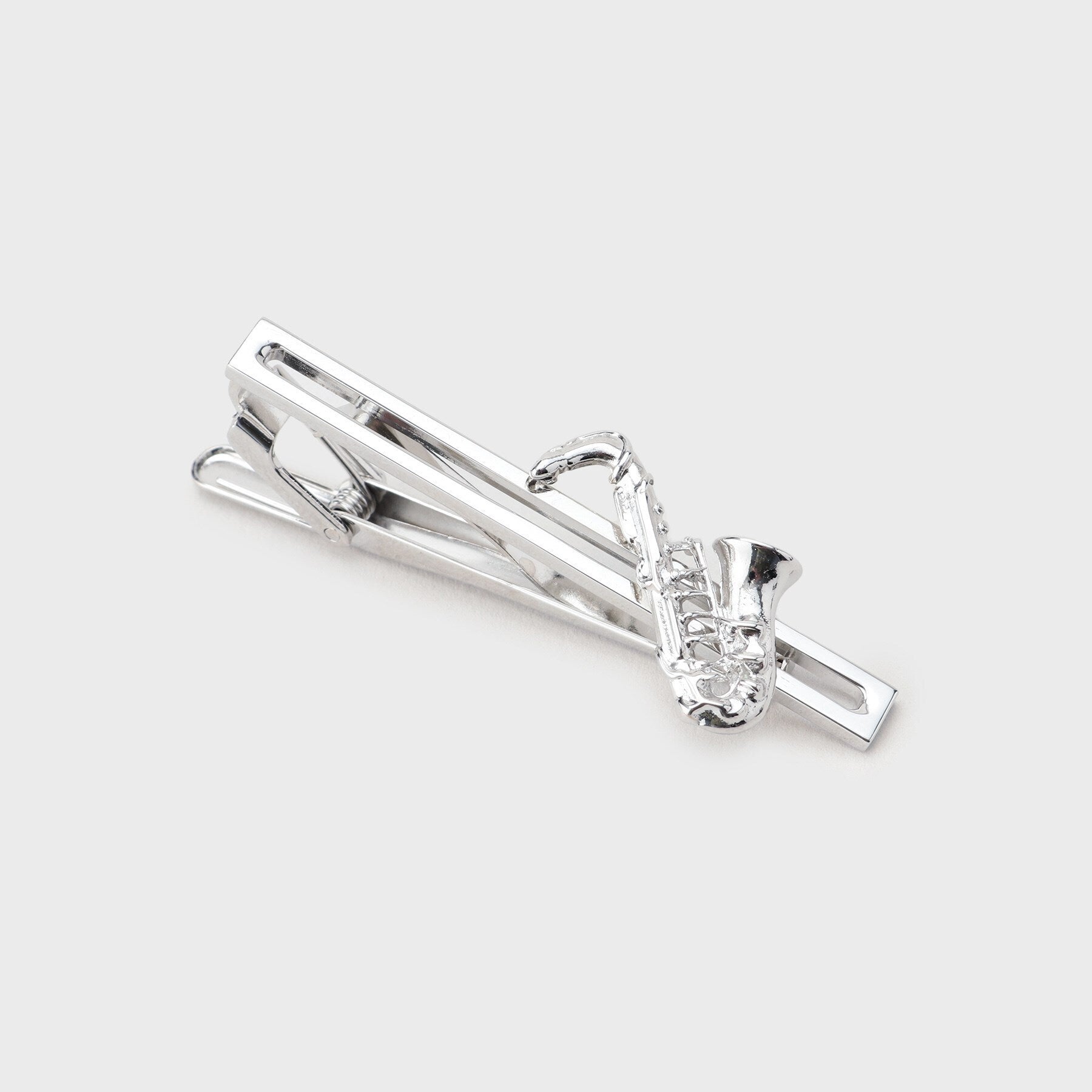 タケオキクチ TAKEO KIKUCHI JAZZ柄ネクタイ&サックスデザインタイバーBOX (ネイビー(394)) ネイビー(394)