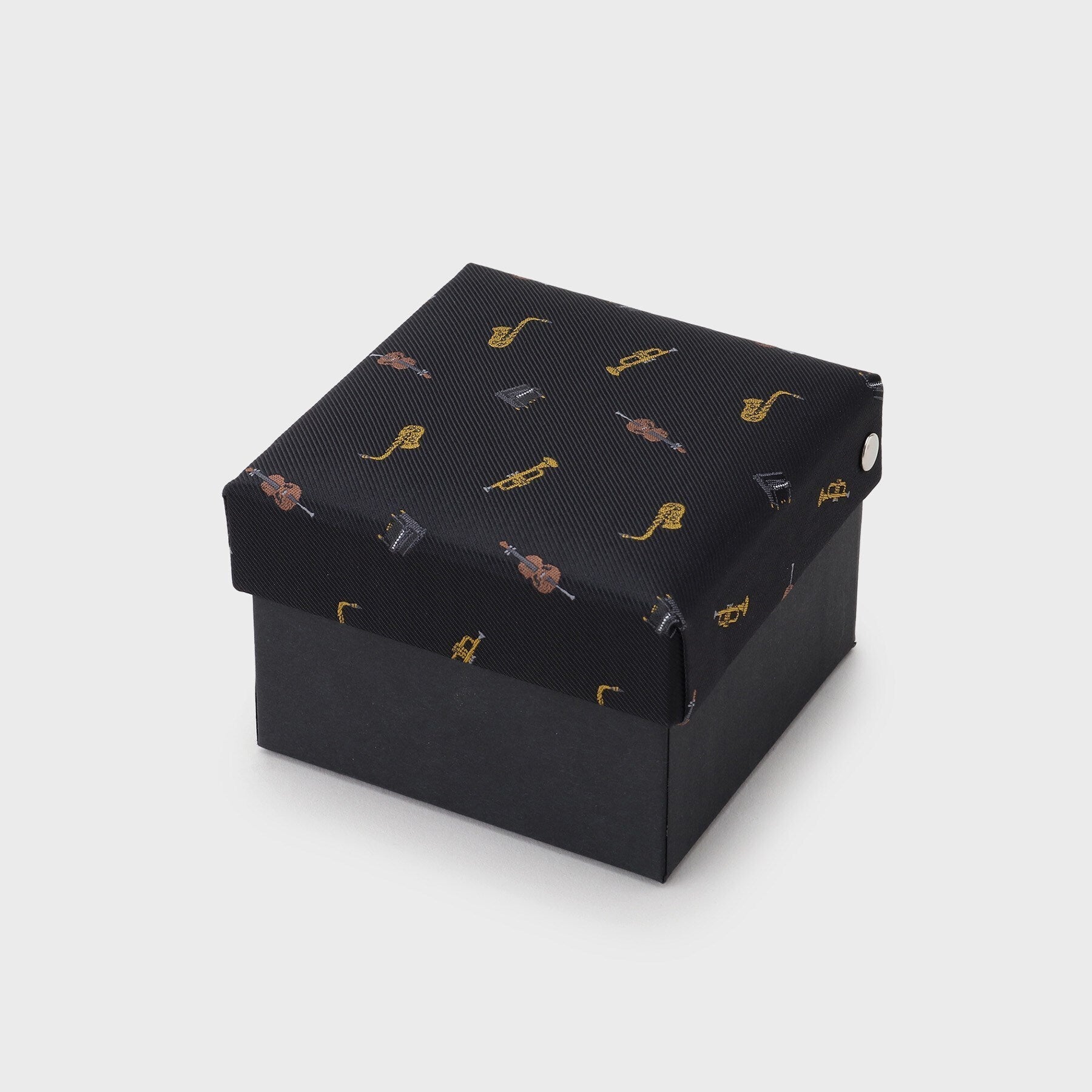 タケオキクチ TAKEO KIKUCHI JAZZ柄ネクタイ&サックスデザインタイバーBOX (ネイビー(394)) ネイビー(394)