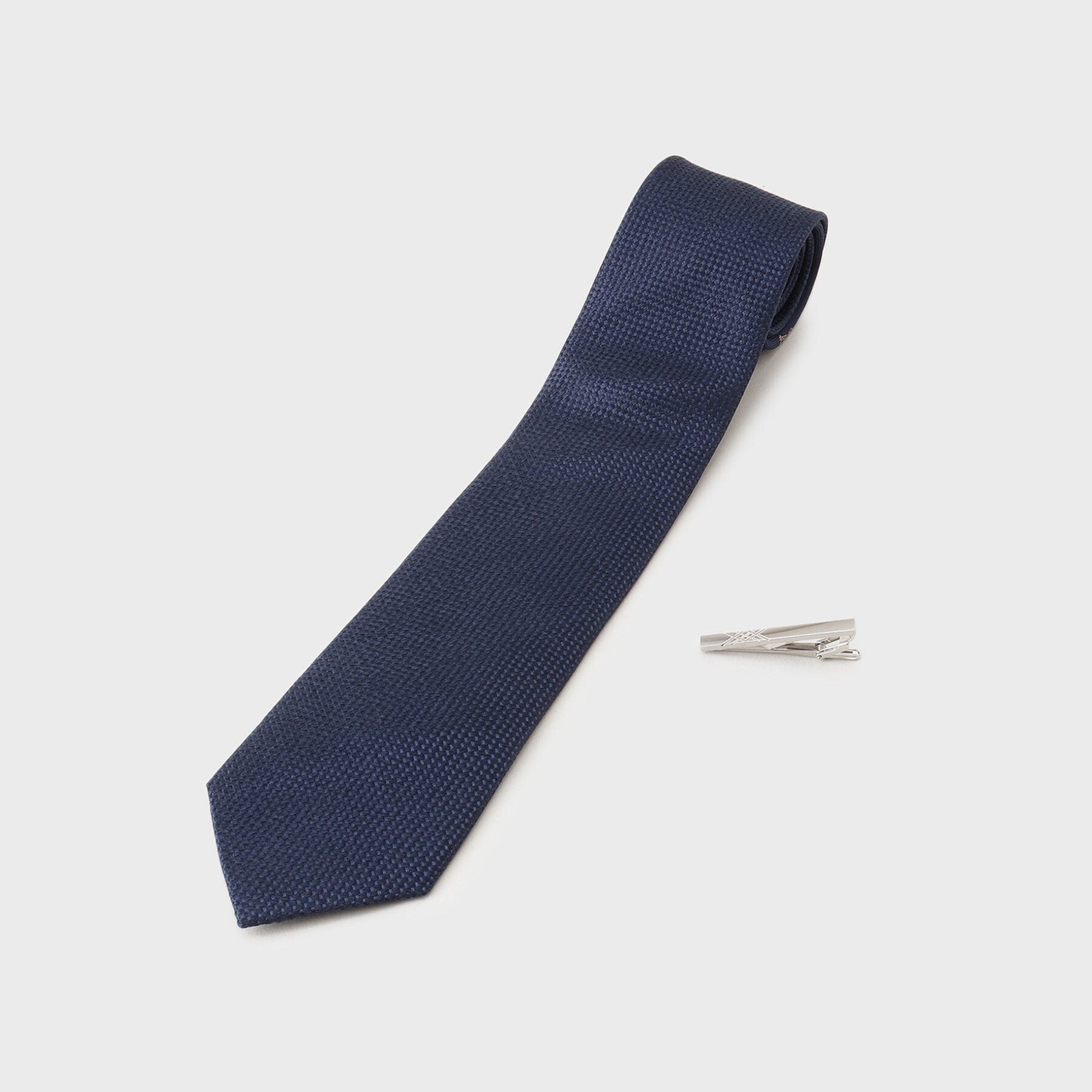 タケオキクチ TAKEO KIKUCHI 【アニマル柄】ネクタイ&タイバーBOXセット (ネイビー(094)) ネイビー(094)