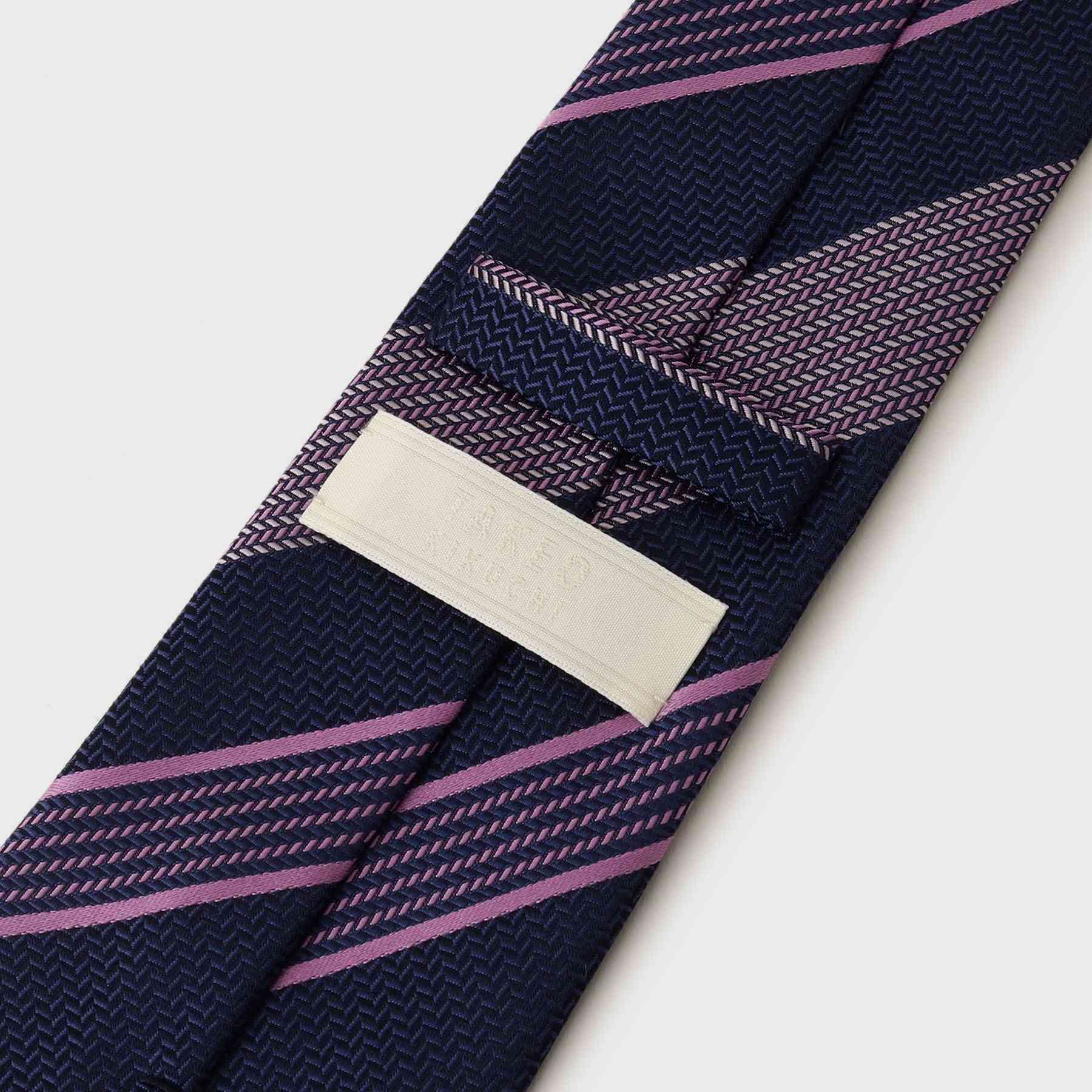 タケオキクチ TAKEO KIKUCHI 【THE FLAGSHIP】桧垣紋ストライプ ネクタイ